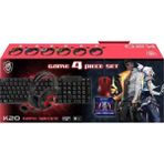 Pazariz Oyuncu Seti Klavye+Mouse Mouse Pad+Kulaklık K20 - Siyah