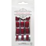 Pazariz Pazarız Nail Takma Tırnak 12'Li - Mat Bordo