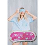 Pazariz Pembecin Uyku Göz Bandı Maskesi Gözlük Maske Bant Eye Mask (1Adet)