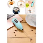 Pazariz Pilli Metal Çırpıcı Mini Mixer Kahve/süt Köpürtücü