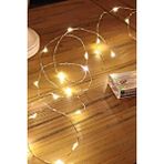 Pazariz Pilli Peri Led Işık 4 Metre 10 Adet Mini Mandal Seti Şeffaf