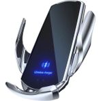Pazariz Q3 Smart Sensör Car Wireless Charger Araç Telefon Şarjlı ve Tutucu Otomatik Akıllı Kızılötesi Sensör - Gri
