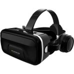Pazariz Sanal Gerçeklik Gözlüğü Kulaklıklı 3D Vr Filmler Video Oyunları Tüm Telefonlara Uyumlu - Siyah