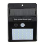 Pazariz Solar Light Güneş Enerjili 20 Led Li Bahçe Aydınlatma Solar Dış Mekan Lambası Hareket Sensörlü