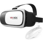 Pazariz Vr Box 3.2 3D Sanal Gerçeklik Gözlüğü ve Bluetooth Kumanda - Beyaz