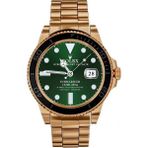 Pazariz Watch Classic Siyah Akıllı Saat Iphone ve Android Tüm Telefonlara Uyumlu Rlx - 44 mm - Gold