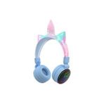 Pazariz Yeni Nesil Kablosuz Sevimli Unicorn Kız Çocuk Kulaklığı Wirelles Bluetooth Headphone Çok Renkli