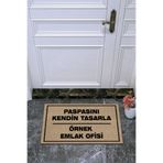 Pazarova Kişiye Özel Üretim Paspasını Kendin Tasarla/örnek Emlak Ofisi Yazılı Kapı Paspası Kapı Önü Paspas