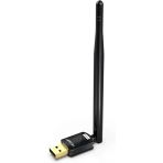 Pc Için Usb Wifi Adaptörü, Masaüstü Dongle Gain 6Dbi Anten Desteği, Masaüstü Dizüstü Bilgisayar Desteği, Windows 10/8/7/Xp/, 10.6-10.11 Ile