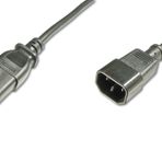 Pc-Monitör Arası Güç Kablosu, C14 Erkek - C13 Dişi, 5 Metre
