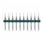 Pcb Matkap Ucu 0.6 mm Tungsten Mikro Karbür 10'lu 18 Shank Spiral Flüt
