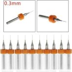 Pcb Matkap Ucu 0,3mm Tungsten Mikro Karbür 10 Adet 18 Shank - Altın