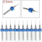 Pcb Matkap Ucu 0,5mm Tungsten Mikro Karbür 10 Adet 18 Shank - Altın