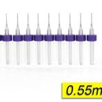 Pcb Mikro Karbür Cnc Matkap Ucu 10Lu Set 0.55Mm Tungsten 18 Shank