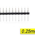 PCB Mikro Karbür CNC Matkap Ucu 10lu Set 0,25mm Tungsten 18 Shank