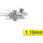 Pcb Mikro Karbür Cnc Matkap Ucu 10LU Set 1,15MM Tungsten 18 Shank - Altın