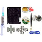 Pcb Tutucu Lehimleme Standı Seti – Havya Uç Temizleyici Flux ve Lehim Emme Teli Set/06