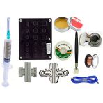 Pcb Tutucu Lehimleme Standı Seti – Havya Uç Temizleyici Flux ve Lehim Emme Teli Set/09