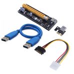 PCI Express to PCIe Adaptör Set 1x to 16x USB 3.0 Bitcoin Mining
