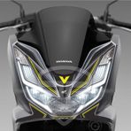 Pcx 125 2021 Karbon Desen Neon Sarı Far Üstü Pad Sticker