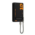 PD 20W 5000mAh MF Magsafe Wireless Kablosuz Uyumlu Stand Type-C to Type-C Powerbank Şarj Aleti, Siyah