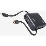 PD22 Hızlı Şarj 22.5W Dahili Kablolu 10.000 Mah Powerbank - Gri