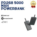 Pd268 5000 Mah Mini Powerbank – Taşınabilir Hızlı Şarj, Type-C Uyumlu Kompakt Powerbank, Güçlü Performans