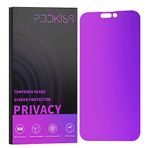 PDDKISS iPhone 14 Pro Max Gizlilik Ekran Koruyucu Temperli Cam 6.7 inç Ekran, Degrade Renkli Anti Casus Işık HD Kolay Kurulum için Uyumlu