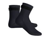 pdodo Üniseks neopren çorap, 3 mm neopren çorap, dayanıklı, plaj voleybolu, kum geçirmez çorap, kaymaz taban, su sporları, yüzme, kano, neopren çorap, dalış çorabı, Siyah aşınmaya dayanıklı, XX-Large