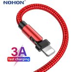 Pdrplnt 180 Derece Hızlı Şarj USB Şarj Aleti Kablosu iPhone 6 6s 7 8 Artı x Xr 11 12 13 Pro Max Se iPad Kökenli Veri Kablosu Uzun Tel 2 M (Yurt Dışından)