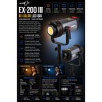Pdx EX-200 Iıı Bi-Color LED Işık | Ayarlanabilir Renk | Video ve Stüdyo - Siyah