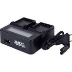 PDX Fujifilm NP W235 Batarya için ikili Dijital Göstergeli Şarj Aleti