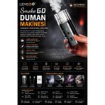 Pdx Lensgo Smoke Go Duman Makinesi | Taşınabilir | Profesyonel Sis - Siyah