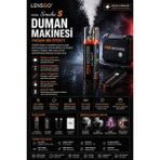 Pdx Lensgo Smoke S Duman Makinesi | Yoğun Sis Efekti | Profesyonel - Siyah