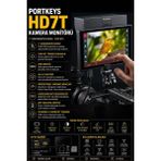 Pdx Portkeys HD7T Kamera Monitörü | 7” Dokunmatik | 1000 Nıt - Siyah