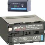 PDX Sony Mc2500, Mc2000, Mc1500, Hd1000, Nx200, Nx100 Kamera Bataryası Uyumlu