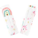 Pea Pod Bebek araba koltuğu kayışı kılıfı, 2'li paket, tek boynuzlu at araba koltuğu askıları, omuz yastıkları, bebek araba koltukları için emniyet kemeri minderleri, bebek arabası, bebek arabası