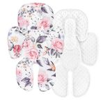 Pea Pod Yaz Bebek Araba Koltuğu Ekleme, 2'si 1 arada Bebek Araba Koltuğu Başı Yenidoğan Yükseltme için Vücut Desteği Mesh Bebek Araba Koltuğu Ekleme Bebek Arabası Minderi Erkek Kız Çocuklar için,