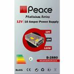 Peace B2880 Metal Adaptör 12V 10A Silver