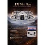Peachtec S11/R11 Mini Neo Hd Drone – Yeni Nesil Akıllı Uçuş, Engel Tanıma & Canlı Görüntü - Beyaz - Single