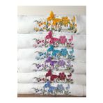 Peacock 6 Adet 3 Boyutlu 3d Nakışlı , %100 Pamuk Mutfak Havlusu 30x50