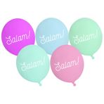 Peacock Supplies Salam Parti Balonları (10 pk) - Pastel & Yanardöner