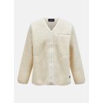Peak Performance Bej Erkek V Yaka Bol Kesim Polar Sweatshirt, Bej, L