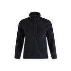 Peak Performance Erkek Polar Sweatshirt, Düğmeli Yaka, Siyah, XL