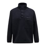 Peak Performance Fleece Snap T-Neck Erkek Siyah Sweatshirt G78899010-10011 XXL