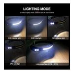 PeakStar PS-001 5 Aydınlatma Modlu Cob Led Sensörlü USB Şarj Edilebilir Dahili Pilli Kafa Lambası