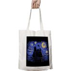 Peanuts Van Goghs A Snoopy Night Sky Iki Tarafı Kalıcı Baskılı Yıkanabilir Çanta