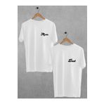Pear Wear Mom Dad Baskılı Tişört Sevgili Çift Takım Anne Baba Oversize Couple T-Shirt
