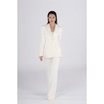 Pearl Blazer Kırık Beyaz Krep Ceket | Stil Sahibi, Modern ve Rahat Ofis - Günlük Kombinler - 38