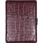 Pearl Japan Cosmos Deri Uzun Sigara Tabakası Croco Kahve 9lu